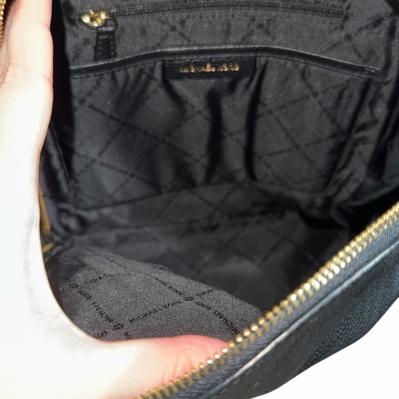 Michael Kors Black Backpack with Gold Accents - Picture 3 of 3